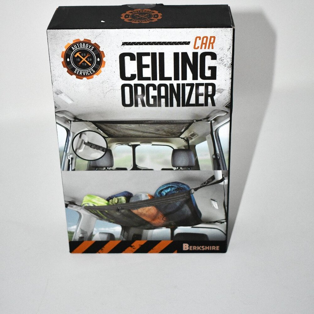 BERKSHIRE CAR CEILING ORGANIZER in Black NEW IN BOX   Details: This Ceiling Stor